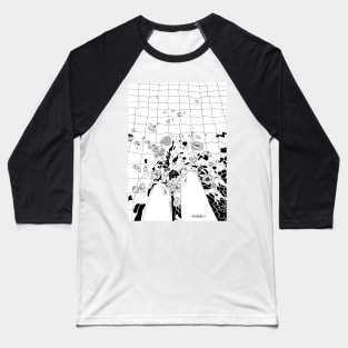 Floating Flowers Baseball T-Shirt